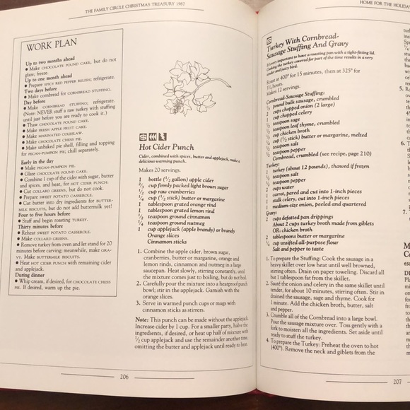 1987 Family Circle Christmas Treasury book - Picture 8 of 8